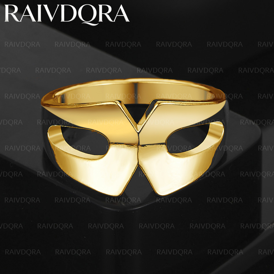 Men'S Yellow Accessories - Позолоченное 18-каратным золотом кольцо-маска для женщин
