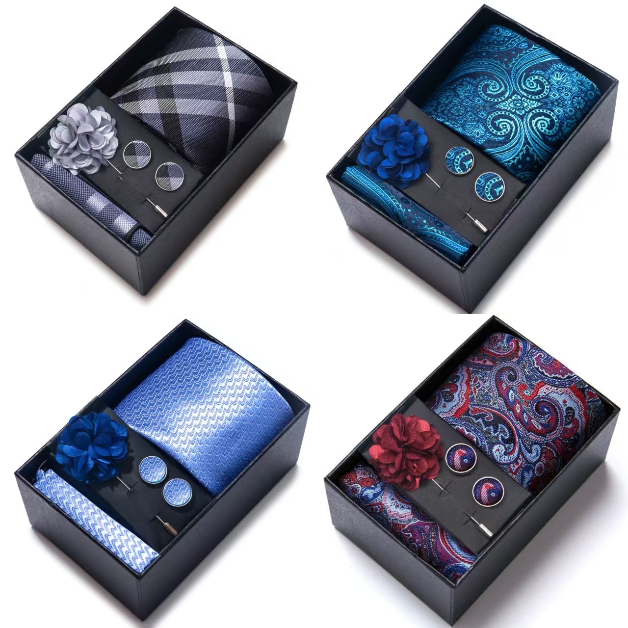 Neck Tie Set Box - Мужские аксессуары для костюма, подарочный набор