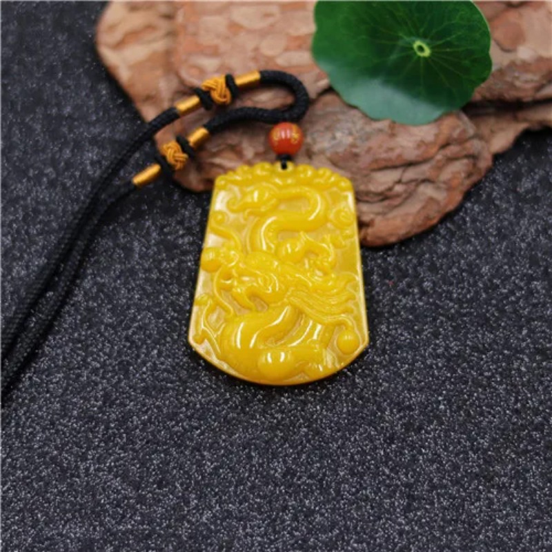 Men'S Yellow Accessories - Оптовая продажа, китайский желтый Нефритовый дракон,