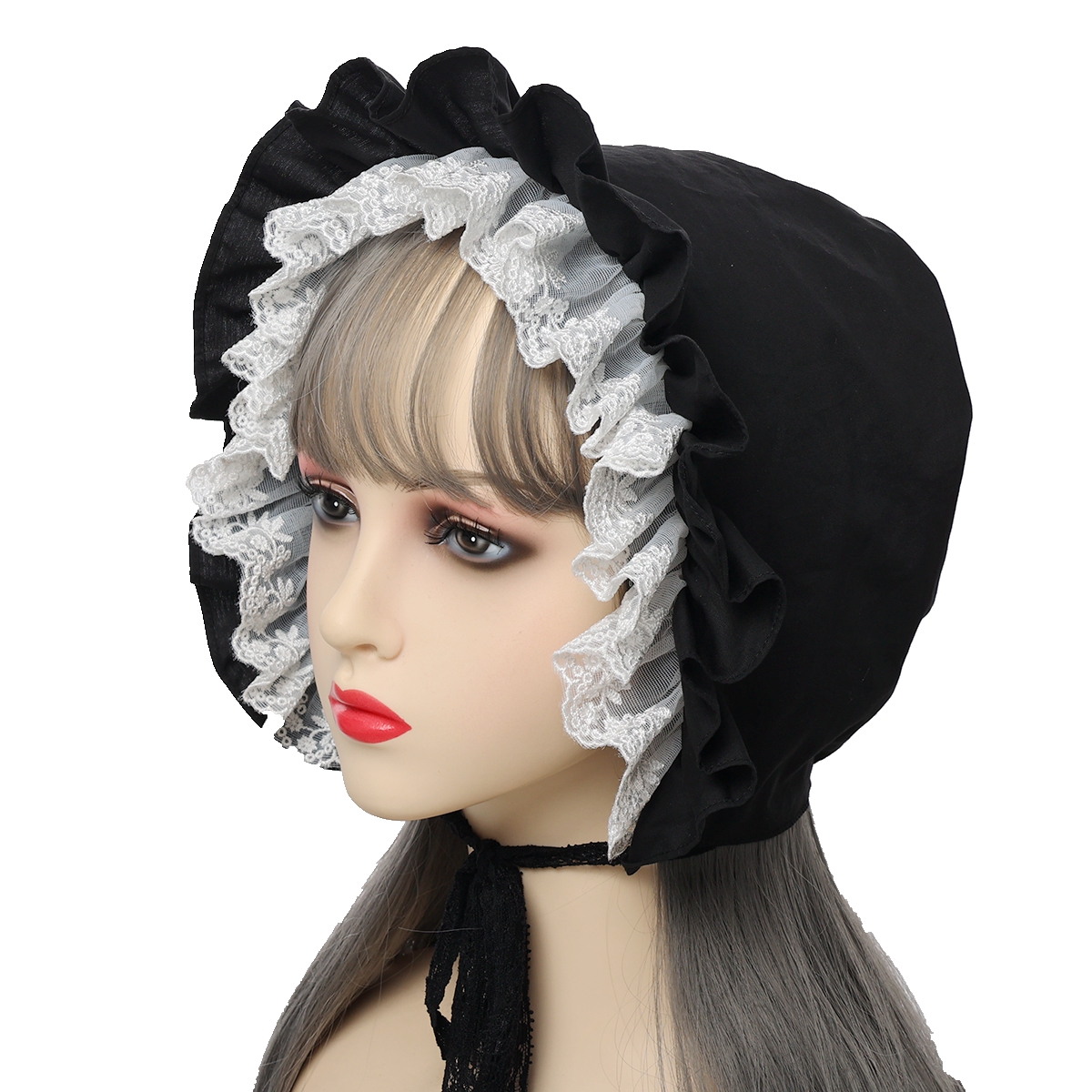 Men'S Victorian Accessories - Шляпка-боннет в стиле Лолита с оборками,