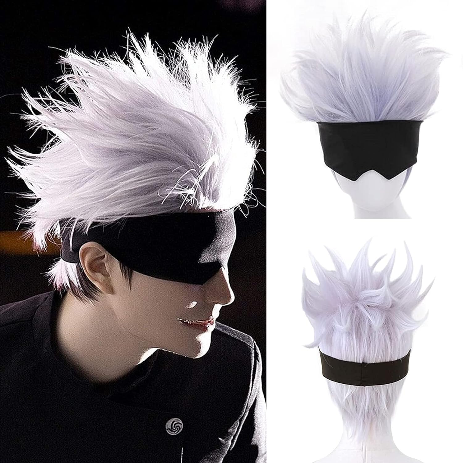 Men Accessories Silver - Парик для косплея для мужчин и