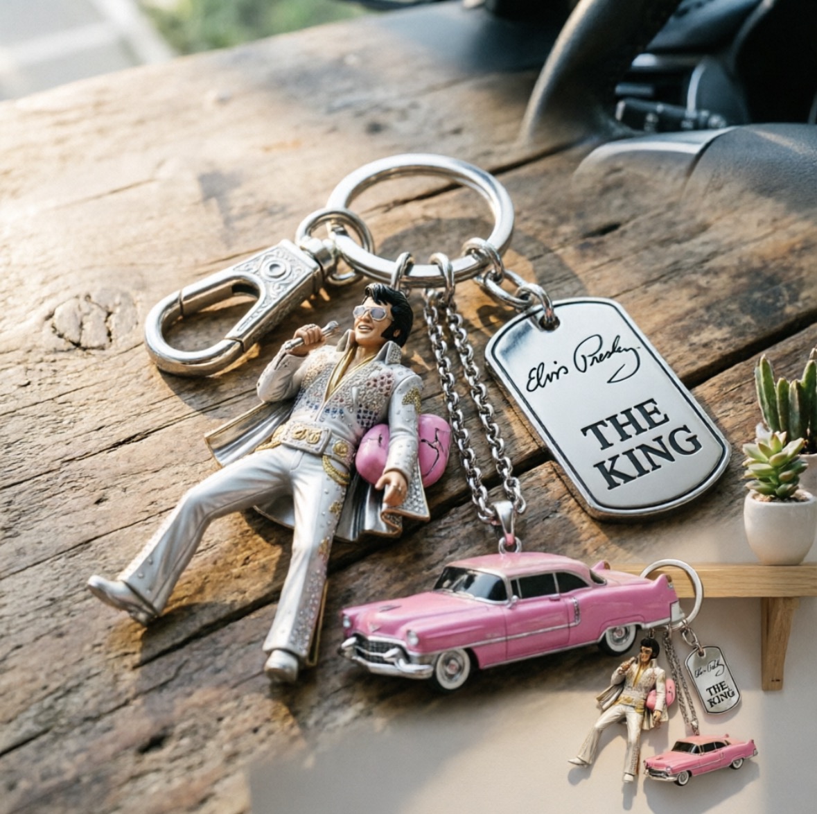 Men Keychain Accessories - Брелок с изображением Майкла Джексона, классический