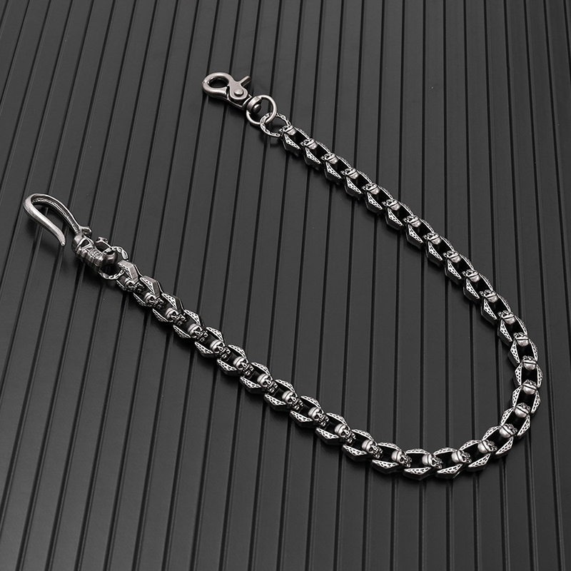 Men Accessories Pk - Винтажная панк-готическая металлическая цепочка с черепом