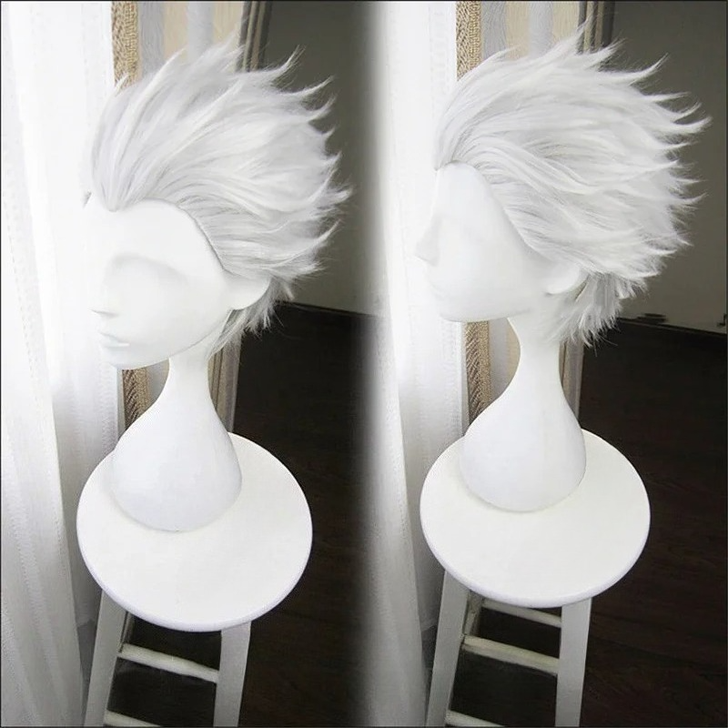 Men Accessories Silver - Короткий серебристо-серый парик для косплея Vergil