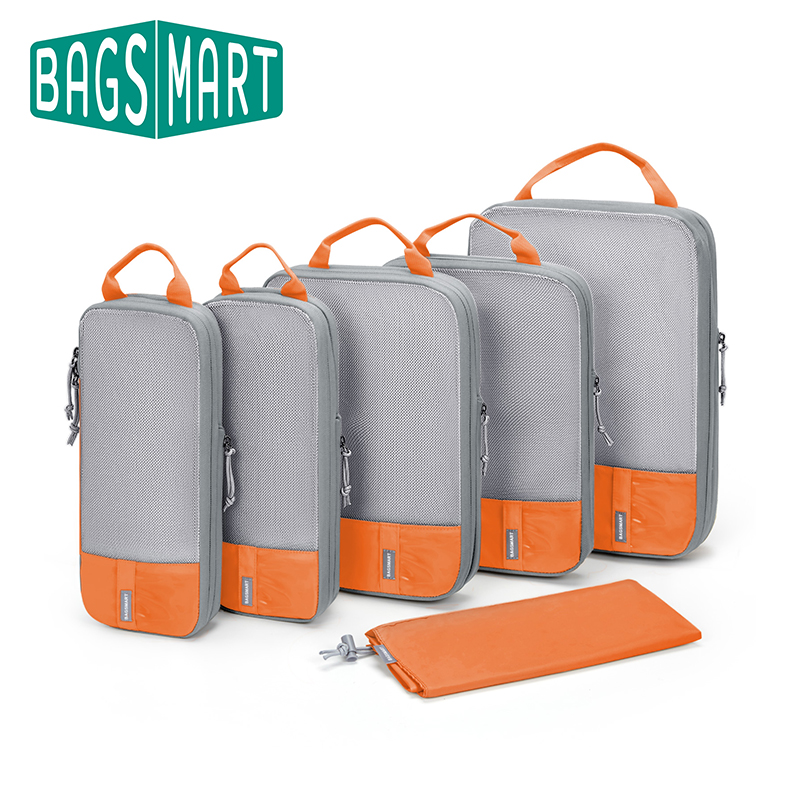 Travel Organizer Men - Компрессионные упаковочные кубики BAGSMART для путешествий-6/4/2,