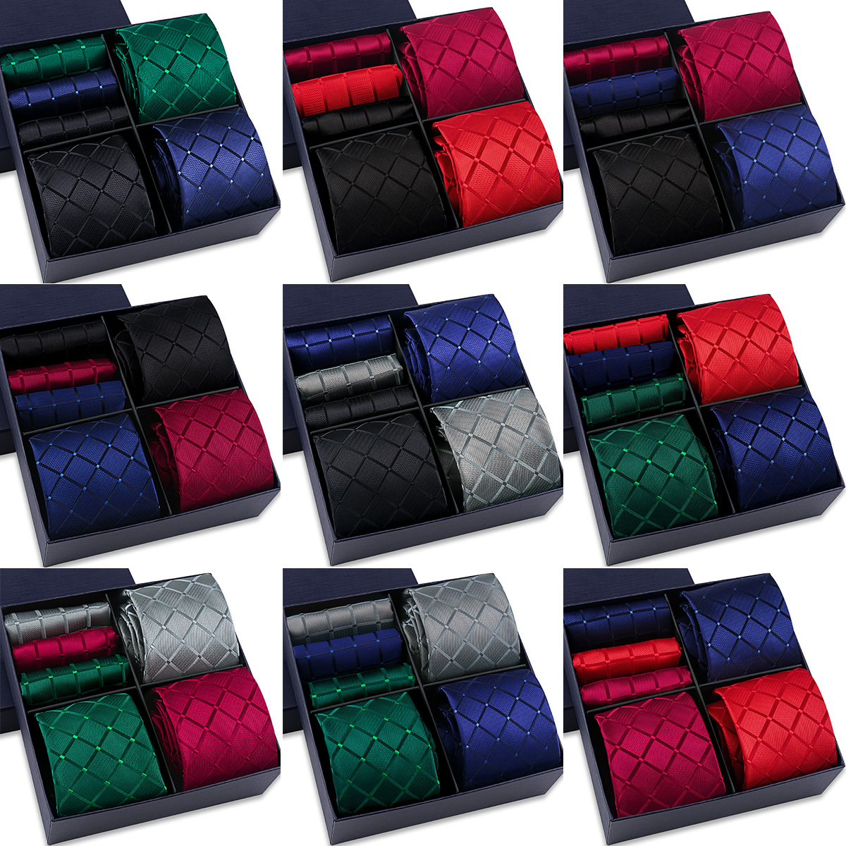 Neck Tie Set Box - Новый элегантный классический роскошный мужской галстук