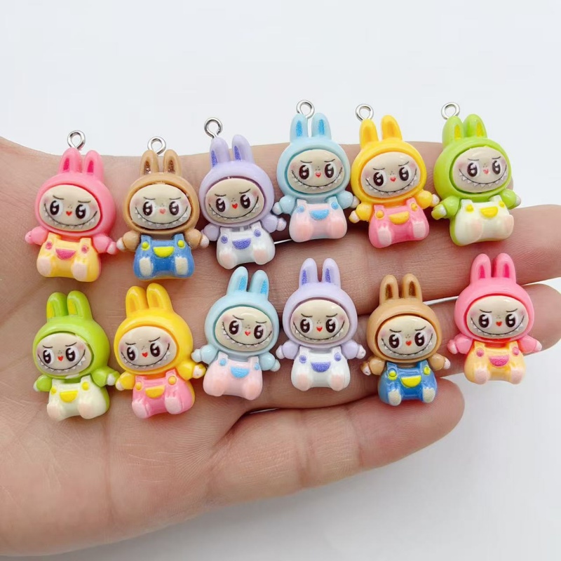 Men Keychain Accessories - 10 шт. милых подвесок из смолы