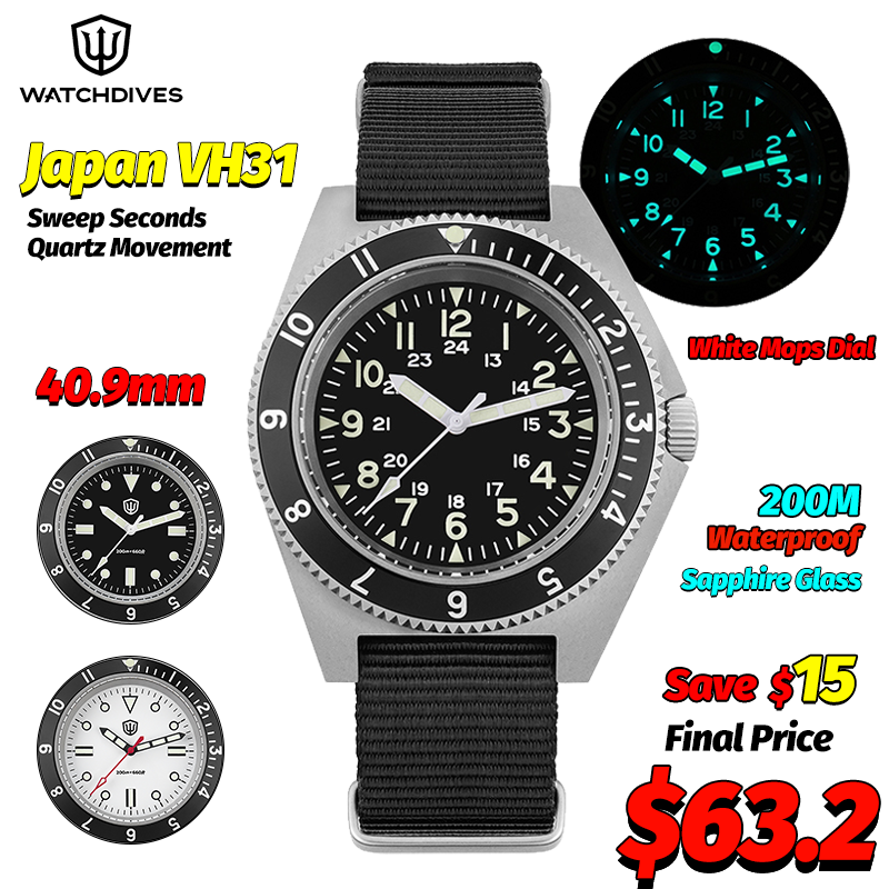 Young Men'S Accessories - Watchdives WD1972 Кварцевые часы с сапфировым