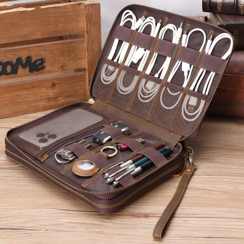 Travel Organizer Men - Дорожная сумка для аксессуаров из натуральной