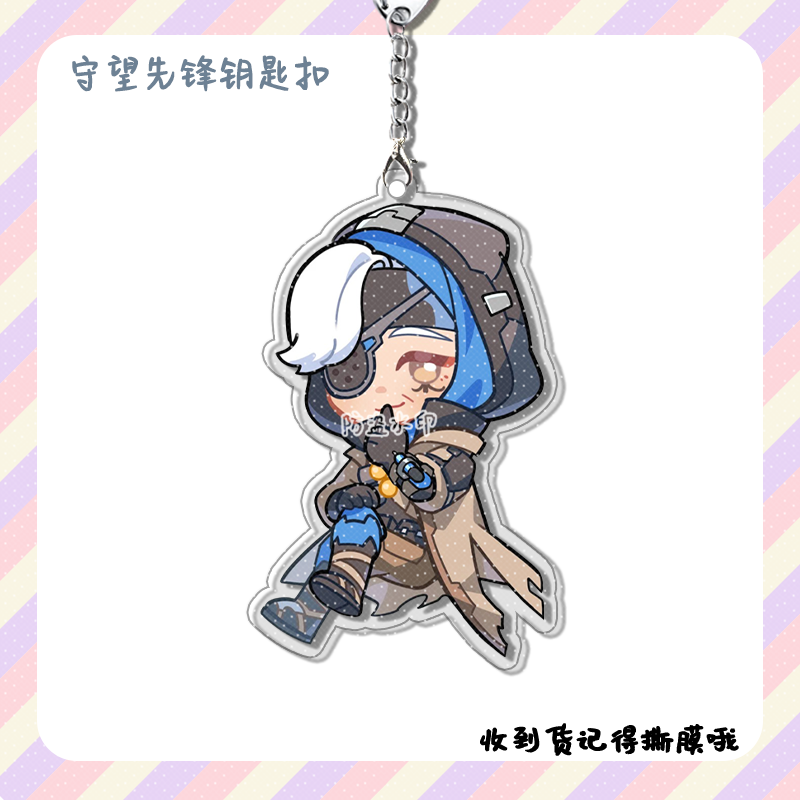 4 шт., аниме-игра Overwatch Co – обзор и цена Men Keychain Accessories