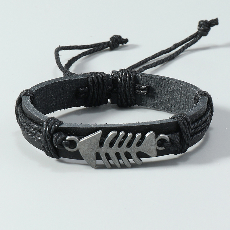 Модный плетеный кожаный брасле – обзор и цена Men Accessories Pk