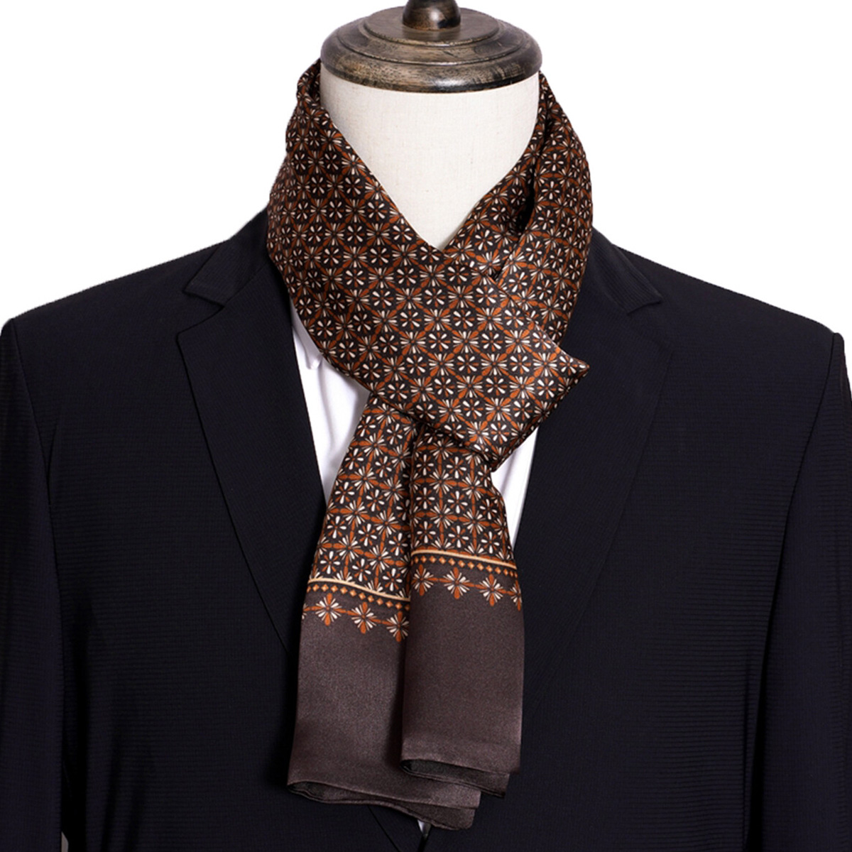 Новый мужской шелковый шарф в  – обзор и цена Men'S Accessories Premium