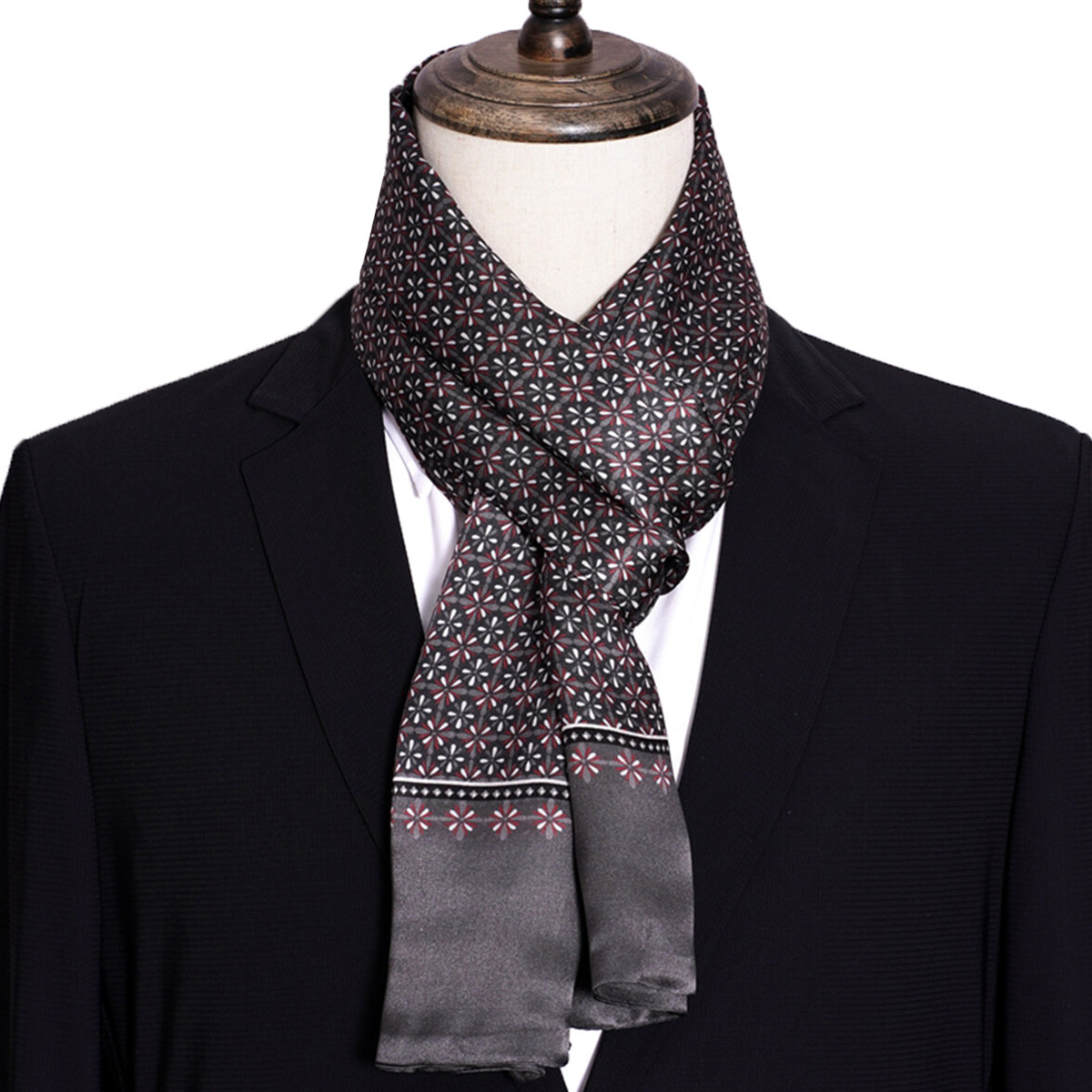 Новый мужской шелковый шарф в  – обзор и цена Men'S Accessories Premium