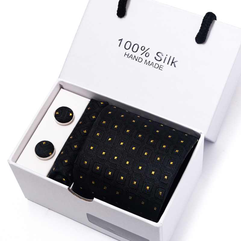 Новый мужской цветок в горошек – обзор и цена Neck Tie Set Box