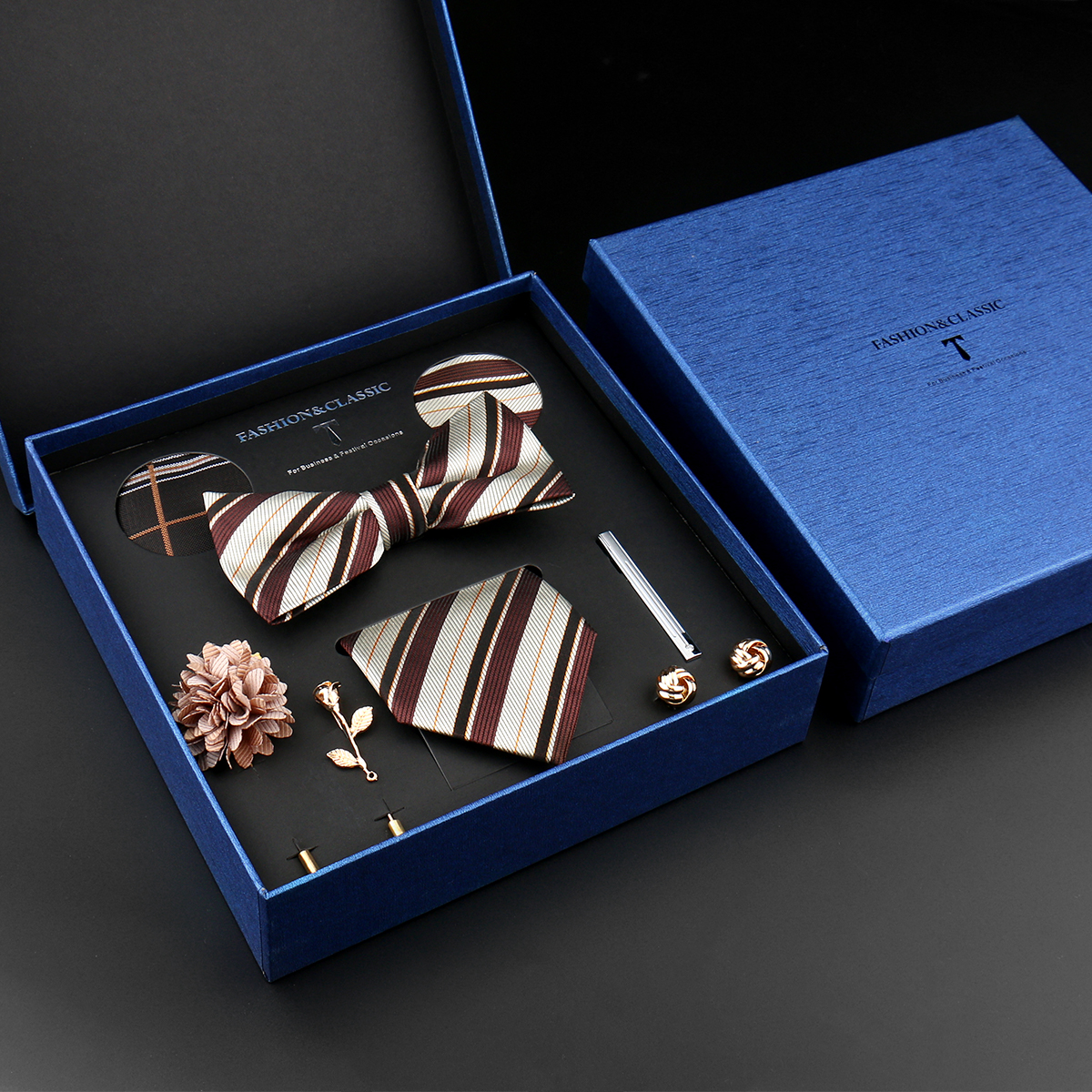 Классический комплект шелковых – обзор и цена Neck Tie Set Box
