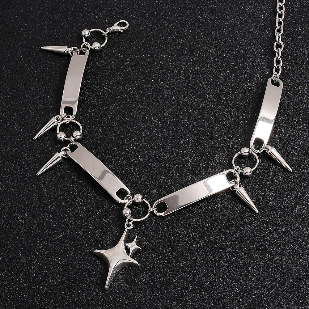 Ожерелье-чокер в стиле панк с  – обзор и цена Men Accessories Silver