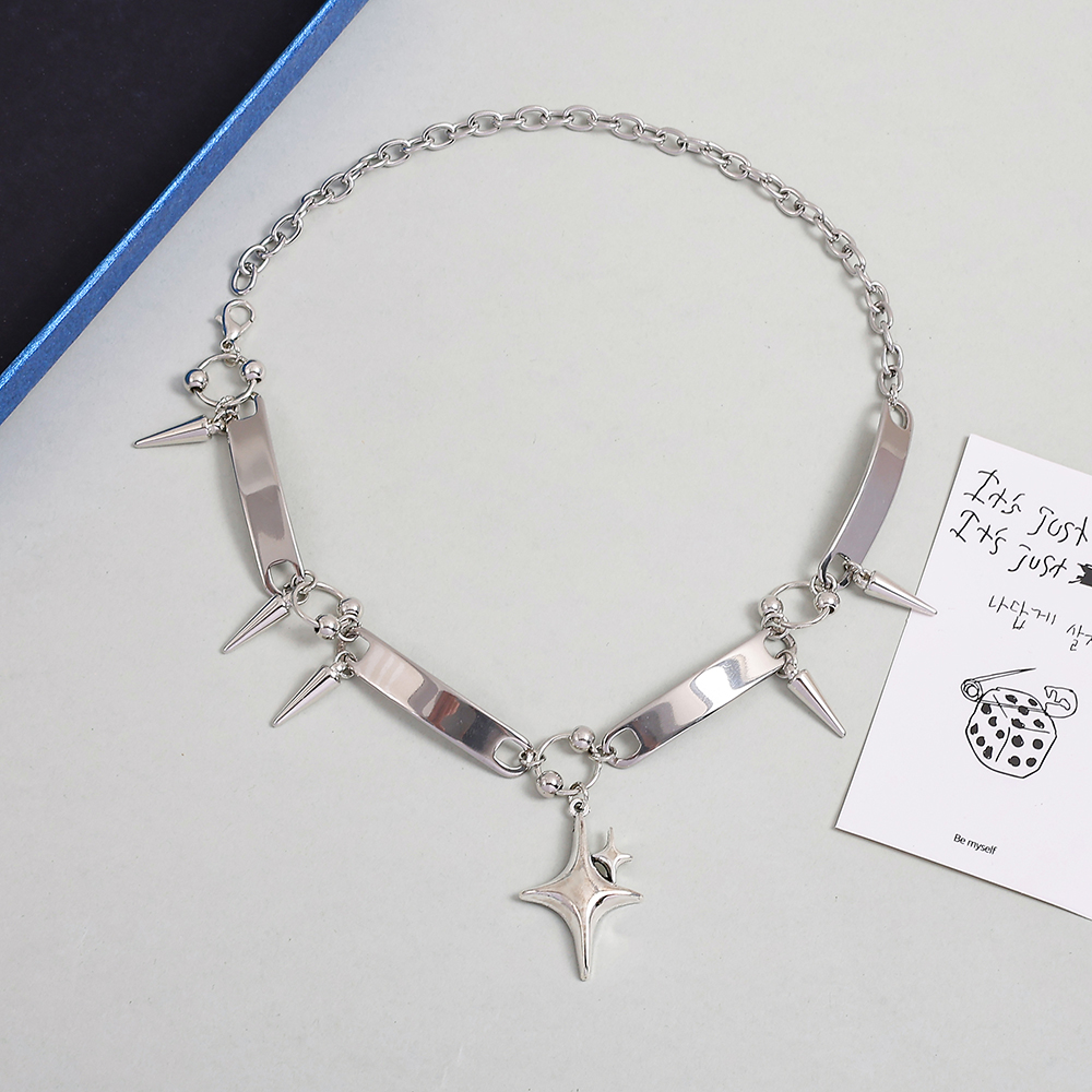 Ожерелье-чокер в стиле панк с  – обзор и цена Men Accessories Silver