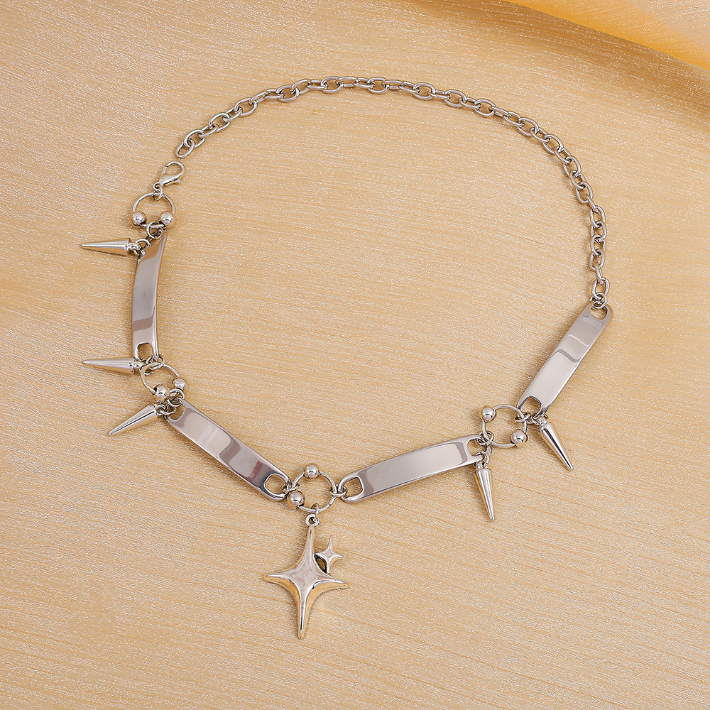 Ожерелье-чокер в стиле панк с  – обзор и цена Men Accessories Silver