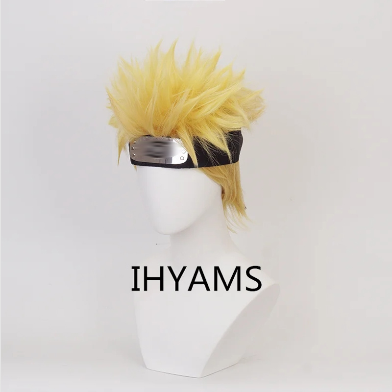 Узумаки Косплей Парики 30 см К – обзор и цена Men'S Yellow Accessories