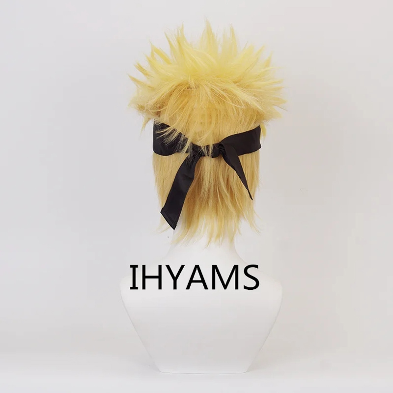 Узумаки Косплей Парики 30 см К – обзор и цена Men'S Yellow Accessories
