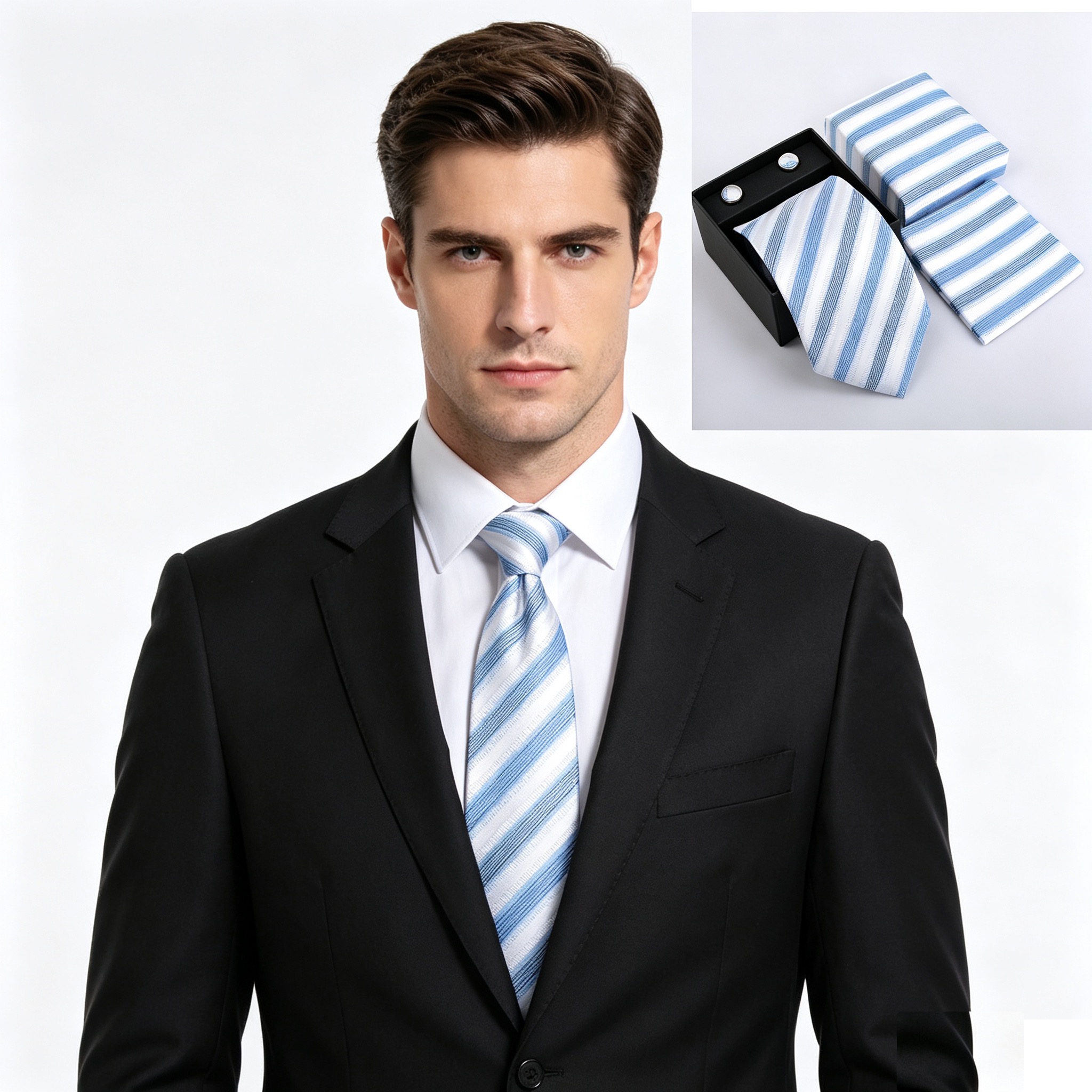 Модный мужской набор: галстук, – обзор и цена Neck Tie Set Box
