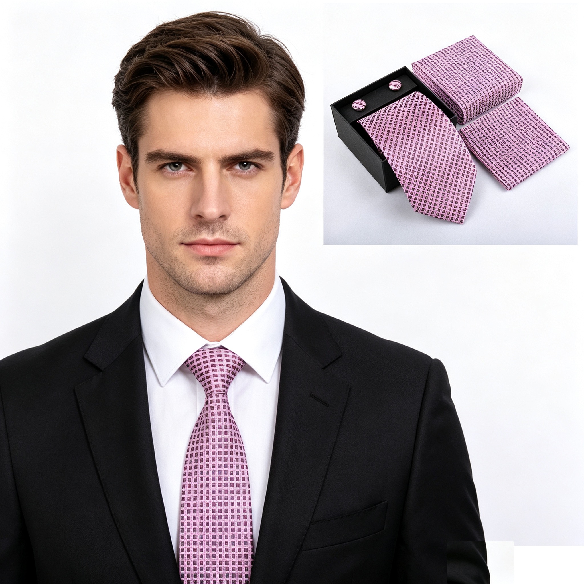 Модный мужской набор: галстук, – обзор и цена Neck Tie Set Box