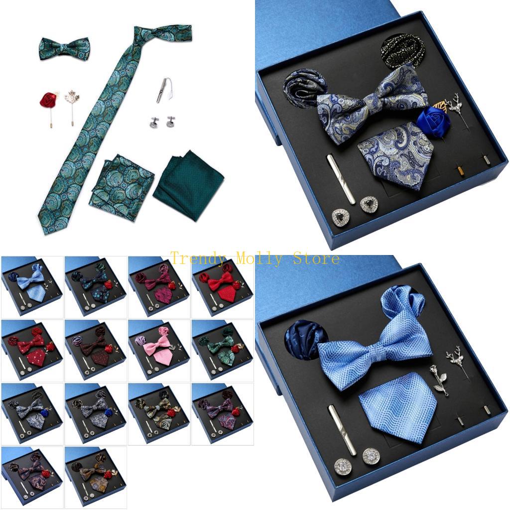 N5KB 9 шт., мужской модный ком – обзор и цена Neck Tie Set Box