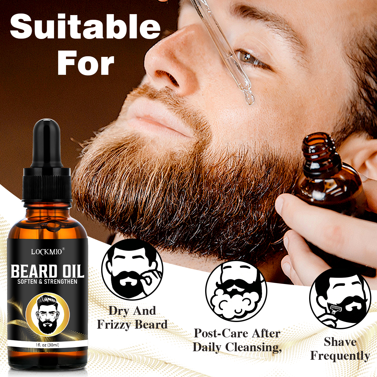 Набор для ухода за бородой LOC – обзор и цена Men Accessories Combo